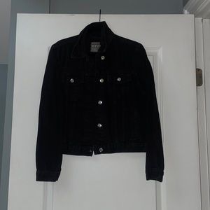 Black Size 6 Denim lightly worn jacket